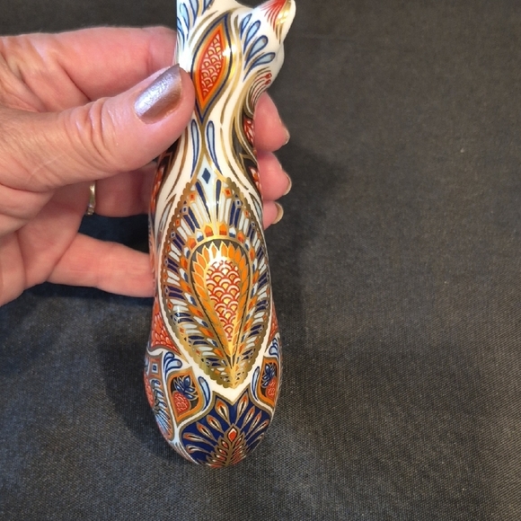 Royal Grand Derby Siamese Imari Porcelain Cat. - Picture 6 of 9